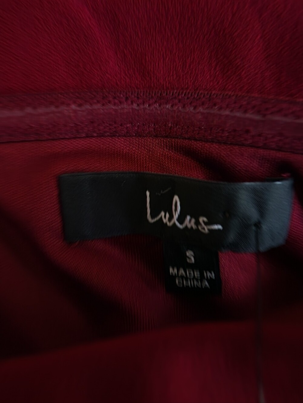 Lulus Song of Love Wine Red Off-the-Shoulder Maxi Dress Size Small NWT - Picture 2 of 6